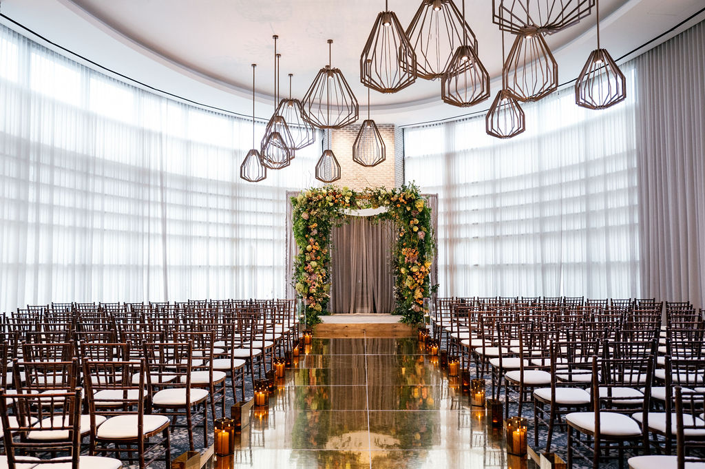 Luxury Atlanta wedding ceremony floral installation by Topher Mack Floral & Events